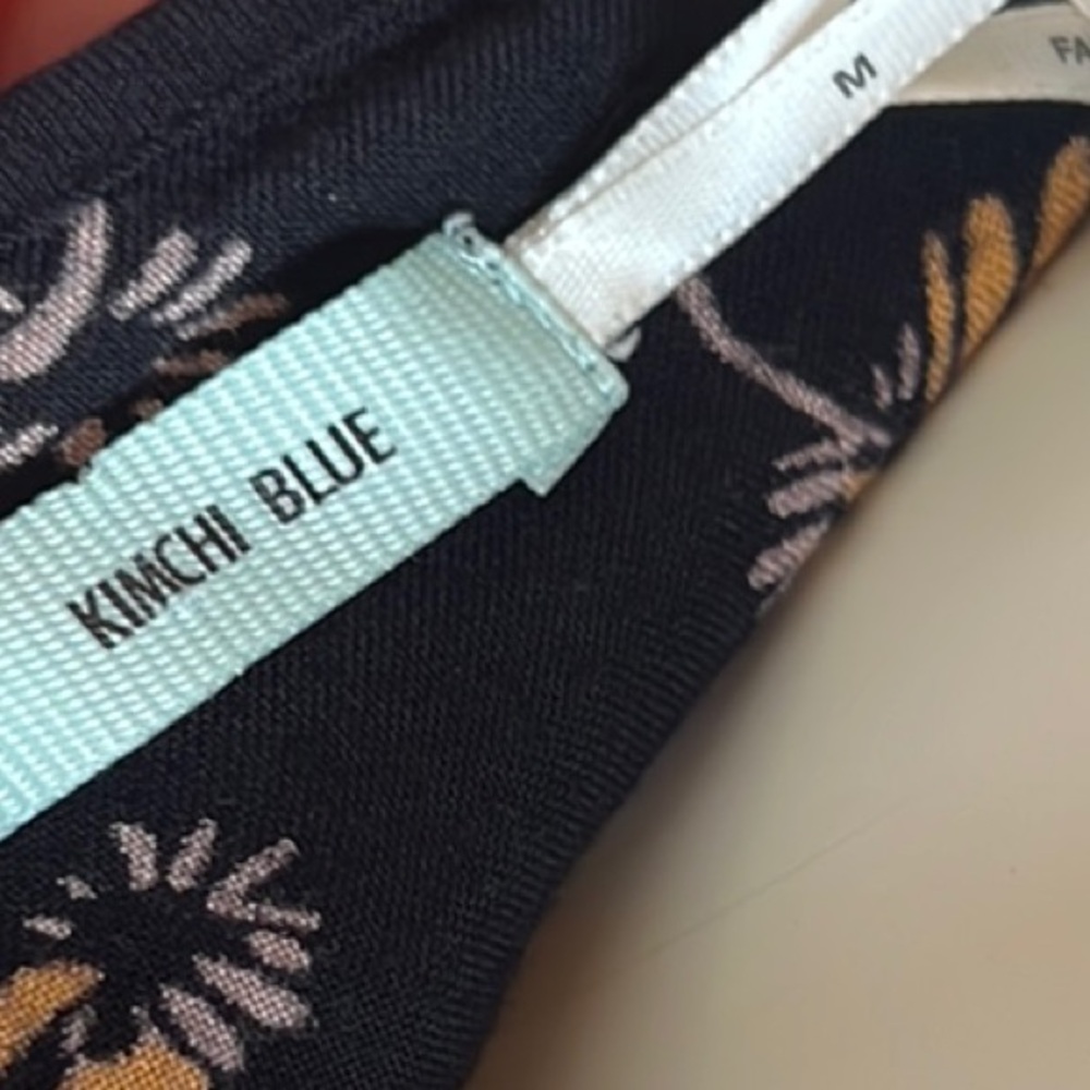 Kimchi Blue Crop Camisole in Black and Orange - Picture 2 of 8